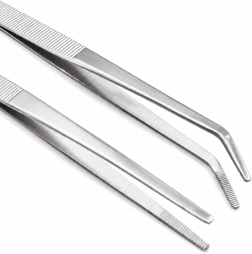 Aquascaping Tools Kit, 5 Piece Stainless Steel Aquarium Plant Trimming Set for Fish Tanks, Reef Tanks, Coral Fragging