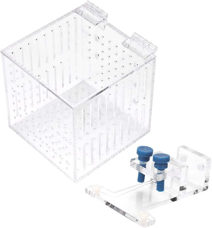 Strip Holes Design Adjustable Fishes Breeding Boxes, Aquarium Isolation Box, Fish Shrimp Clownfish for Preventing Fighting Fish Hatching Breeding