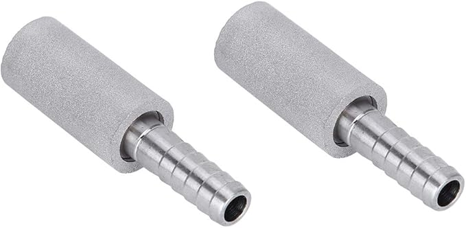 Zerodis 2Pcs 1/4 Inch Air Stone, Air Pump Accessories for Aquarium Cylinder Bubble Diffuser Airstones for Aquarium Fish Pump Aeration Diffusion Stone