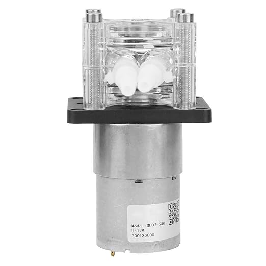 Peristaltic Pump Large, DC12V Strong Suction, Modern Style, Polycarbonate Material, 0-400ml/min Flow Rate