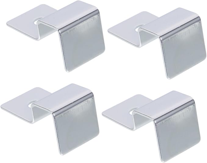 4pcs Support Frame Fish Tank Bracket Fish Tank Lid Holder Support Aquariums Glass Cover Clip Fish Tanks Fish Tank Glass Cover Clip Glass Holder Stainless Steel Equipment Frameless