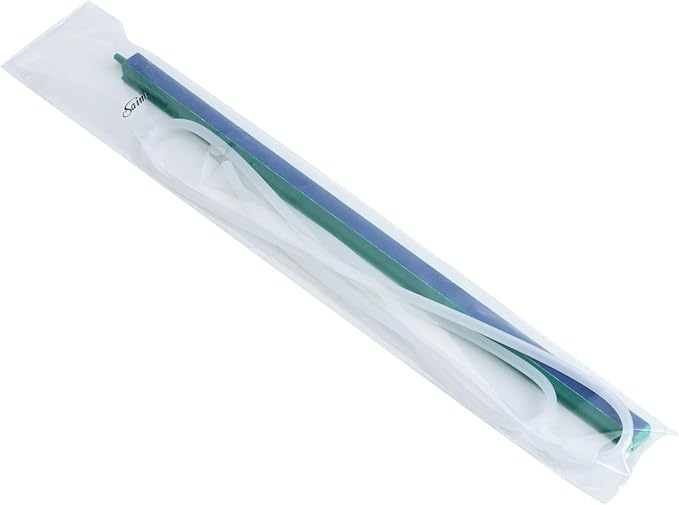 Saim 16 inch Aquarium Air Stone Bar, Bubbles Release Oxygen Diffuser Bar, Fish Tank Mineral Air Bubble Air Stone Bar (Green - Blue) with 20ft Clear Airline Tubing