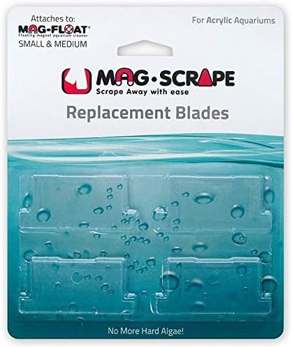 Mag-Float MF00133 Replacement Blades for Small & Medium Acrylic Cleaner - 4 Count