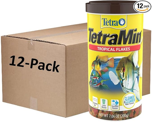 TetraMin Tropical Flakes 7.06 Ounces, 12-Pack