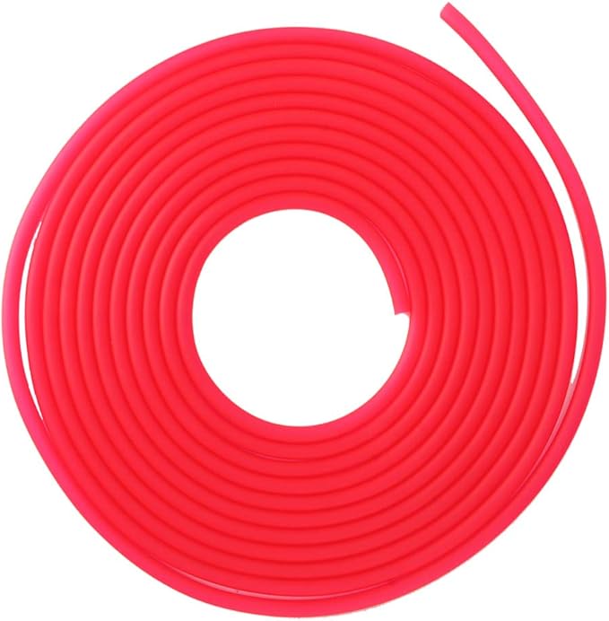 AYNEFY Pump Tube Silicone Fish Oxygen Hose Soft Water Hose Silicone Tube to Use Silicone Tubing for Aquarium Accessories Aquarium Air Hose, 196.9inch Aquarium (Red)