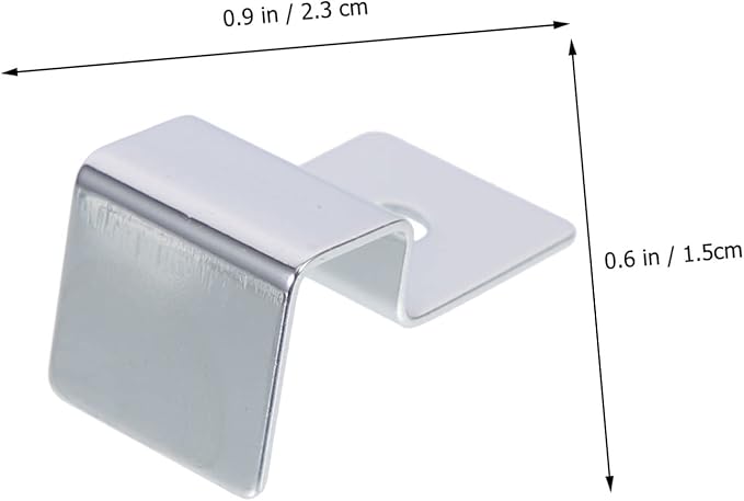 Kisangel 8pcs Sturdy Stainless Steel Aquarium Lid Holders Fish Tank Glass Cover Racks Non-Skid Clips for Secure Lid Support for Thick Glass for Fish and Aquatic Pets