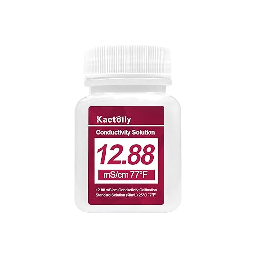 Kactoily EC Calibration Solution Kit (1413 μS/cm, 12.88 mS,111.3 mS/cm) Solution for Aquarium Monitor and Smart Pool Monitor