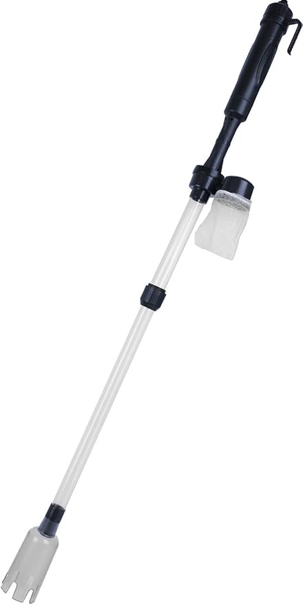 GPCT Battery Operated Aquarium Vacuum Gravel Cleaner. Sand Washer, Cleans/Filters Water, Dirt, Fish Waste, Debris, & Drains The Aquarium. Great for Small/Medium/Large Aquariums
