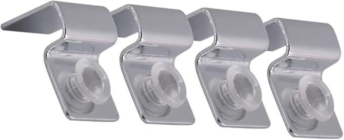 Ipetboom 2sets 6mm Aquarium Clips for Glass Cover Fish Tank Acrylic Clips Tank Lid Support Holders 4pcs*2