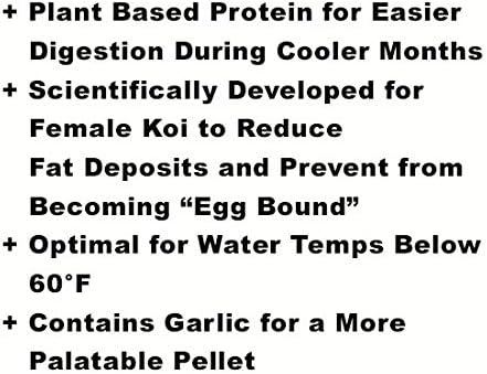Blackwater Premium Koi and Goldfish Foods Cool Season Diet 5 lb Medium Pellet