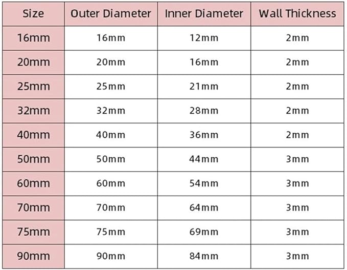 60cm Length Big Size Clear Acrylic Tube 1pcs, for Fish Tank Aquarium Supplies Hydroponics Watering Transparent Pipe (Size : 90mm)
