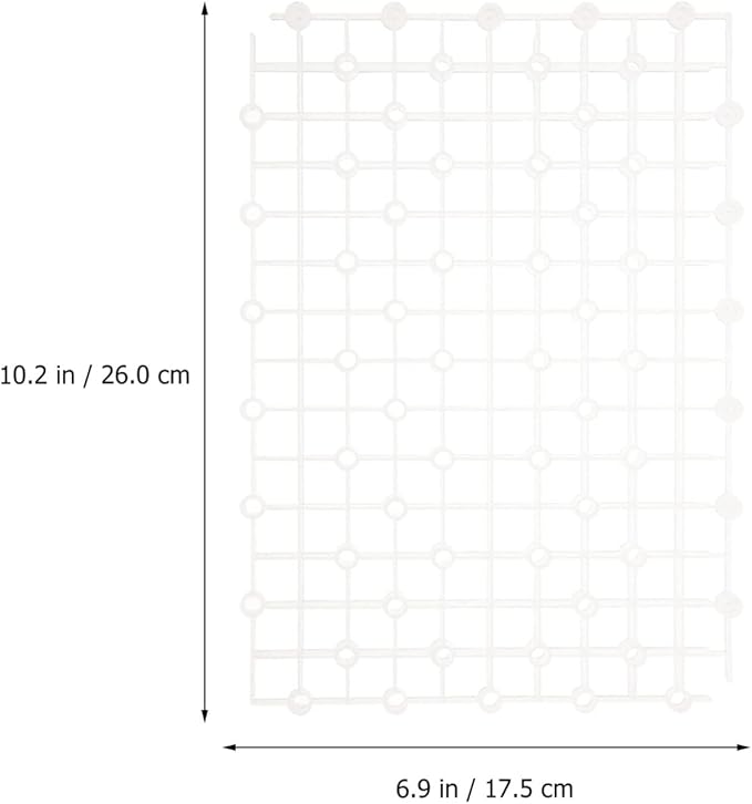 Mipcase Newborn Photography Props 2pcs Aquarium Fish Tank Divider Trays Plastic Egg Crate Tray Grid Bottom Board Fish Separator 26x17.5x0.5CM Transparent Small Fish Tank