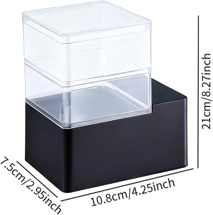 Automatic Fish Food Dispenser for Aquariums - Heavy-Duty Product Suitable for Aquariums with Wall Thicknesses Between 5 Cm and 2 Cm, 240 ml