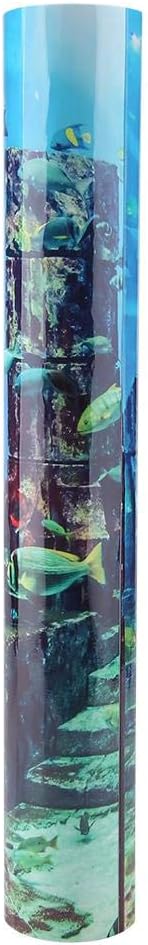 Fdit PVC Aquarium Background Underwater Poster Fish Wall Decorations Sticker for Aquarium (76 * 46cm)