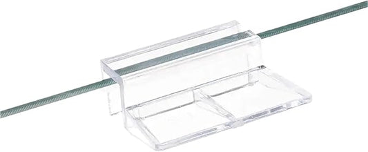 40 Pcs Fish Tank Lid Acrylic Holders – Secure Bracket Support for Rimless Aquarium Glass(Clip Width 8mm)