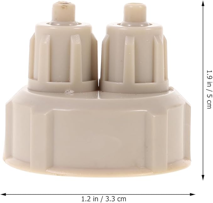 4-Pack Aquarium Bottle Caps Quickly Twist DIY Reactor Caps for Fish Tank Air Pump Accessories Plant Diffuser 1.29X1.29X1.18 Inches