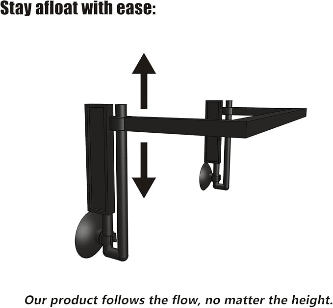 HOZOE Aquarium Floating Plant Corral, Intercepting Floating Plants from Filters and Heaters, Adjustable Height with Water Level, Can Be Used to Framed and Frameless Aquariums. (Style 2)
