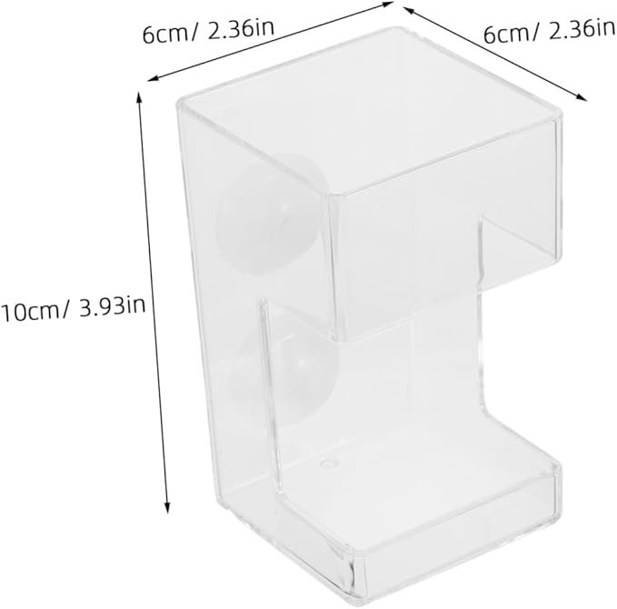 Kisangel Automatic Fish Feeder with Suction Cup Precision Controlled Aquarium Food Dispenser High Capacity Sinking Design for Clean Aquariums Compatible with Various Fish Tank