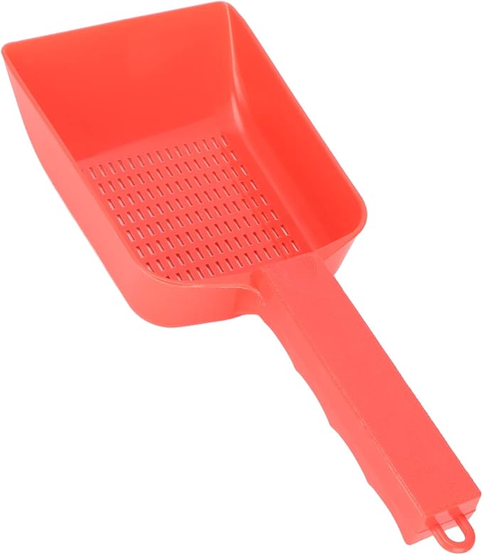 Drfeify Gravel Sand Shovel Efficient Sand Removal for Aquarium Fish Tank Cleaning Tool Lightweight Red