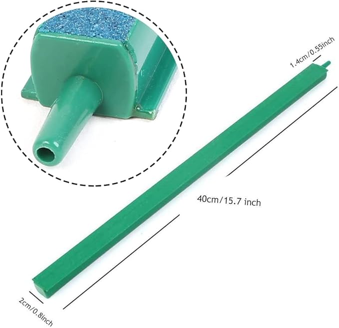 Saim 16 inch Aquarium Air Stone Bar, 2 Piece Bubbles Release Oxygen Diffuser Bar, Fish Tank Mineral Air Bubble Air Stone Bar for Nano Air Pump Small Bucket and Fish Tank