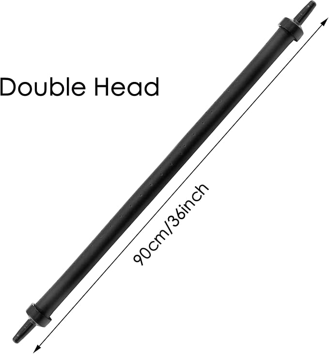 Waziaqoc Bubble Wall Air Diffuser, Aquarium Wall Air Curtain Tube Rubber Bendable Hose for Fish Tank, 90cm/36 Double Head