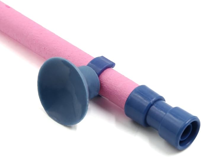 uxcell Pink 23" Length Fish Tank Filter Hydroponic Air Stone Bubble Wall Tube Pump Ornament