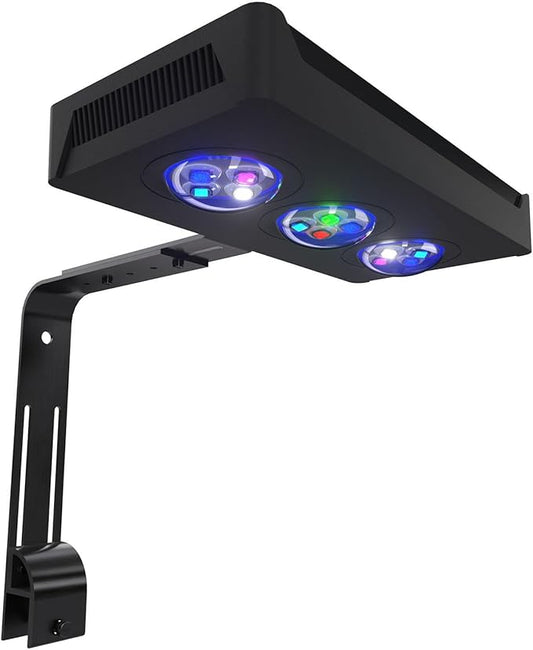 45W Full Spectrum Reef LED Light for Coral – Dimmable Saltwater Aquarium Light for SPS & LPS with Sunrise, Sunset & Moonlight – Nano Reef Tank 10–24" Up to 40 Gallons