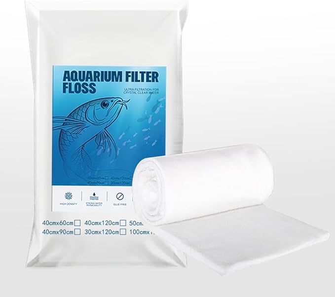 Aquarium Filter Pads,Filter Floss for Fish Tank,Aquarium Filter polishing pad(15.8 * 47.2 * 0.43in)