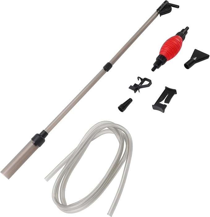 Aquarium Siphon Vacuum Cleaner Efficiently Cleans Gravel Sand for Fish Tank Water Changer