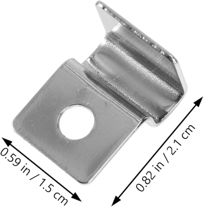 Ipetboom 12pcs Fish Tank Support Brackets Glass Cover Clips for Aquariums Prevents Fish from Jumping Fits Glass Lids for Various Tank Types