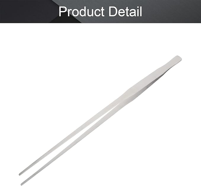 Utoolmart Aquarium Plant Tweezer, Stainless Steel Straight Tweezer, 48cm, For Fish Tank Plant Aquascape Tools, Feeding Tongs, 1 Pcs