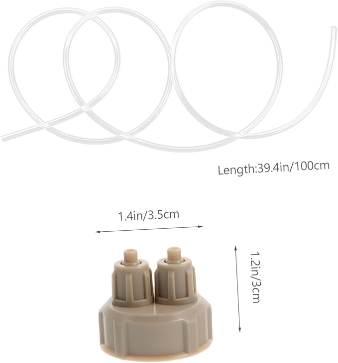 Diy Co2 Generator Bottle Caps with 1M Tube Aquarium Accessories for Aquarium Co2 Reactor Fish Tank Co2 System Replacement Caps
