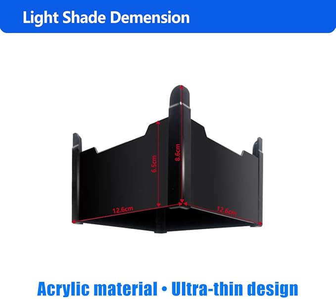 PopBloom Reef Aquarium Led Light Shade and Diffuser for RL90/RL115 LED Aquarium Light Saltwater Reef Aquarium Light Shade