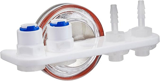 AquaReady DTH-1 Magnetic Dosing Tube Holder for Aquariums – Durable Acrylic Mount with Quick Connect Fittings for Dosing Pumps, Auto Top Off, Saltwater & Freshwater Tubing Management