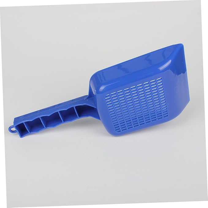 GANAZONO Water Leakage Sand Shovel for Fish Tank Blue Aquatic for Sifting and Waste Removal for Aquarium Maintenance and Landscaping