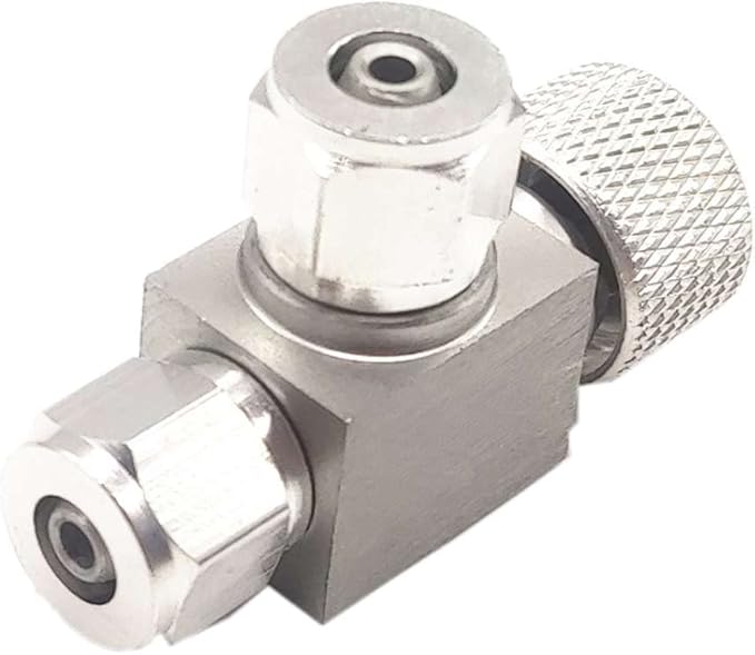 Aluminum Precise CO2 Needle Adjustment Valve Regulator for Aquarium Plants