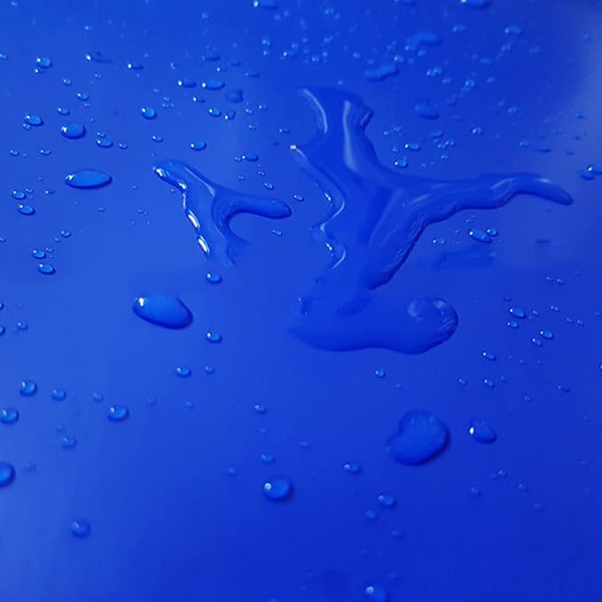 ELEBOX Aquarium Background Blue Black Fish Tank Background Picture 2 Sides Fish Backdrop for Aquarium Wallpaper 24" x 71"