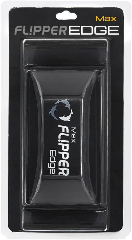 Flipper Edge 2-in-1 Scrubber Scraper Floating Magnetic Fish Tank Aquarium Cleaner with Dual Blades - Efficient Glass & Acrylic Aquarium Cleaning Tools (Standard)