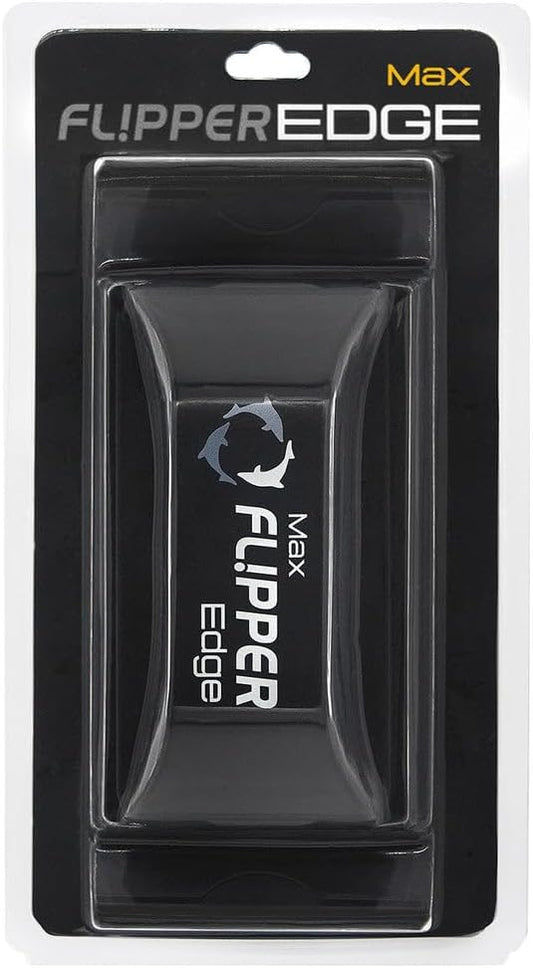 Flipper Edge 2-in-1 Scrubber Scraper Floating Magnetic Fish Tank Aquarium Cleaner with Dual Blades - Efficient Glass & Acrylic Aquarium Cleaning Tools (Standard)