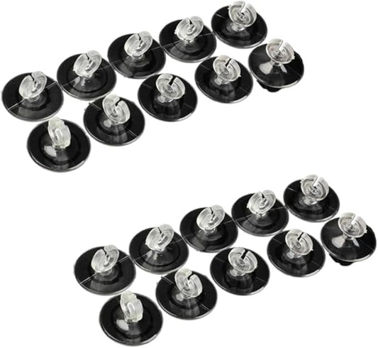 20Pcs Black Aquarium Suction Cup, Cup Holder Sucker Tube Sucker Clear Airline Tube Clips Holders Clamps for Fish Tank Tubing Aquarium Air Pump Accessories, Aquarium Pumps and Filters