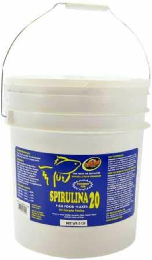 Zoo Med Spirulina 20 Fish Food Flakes (5 lb)