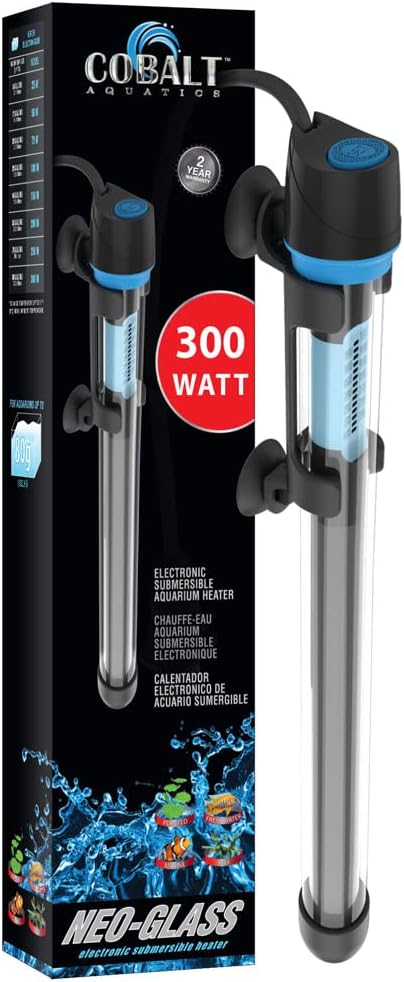 Cobalt Aquatics Neo-Glass Aquarium Heater, 300w (up to 80 gal)