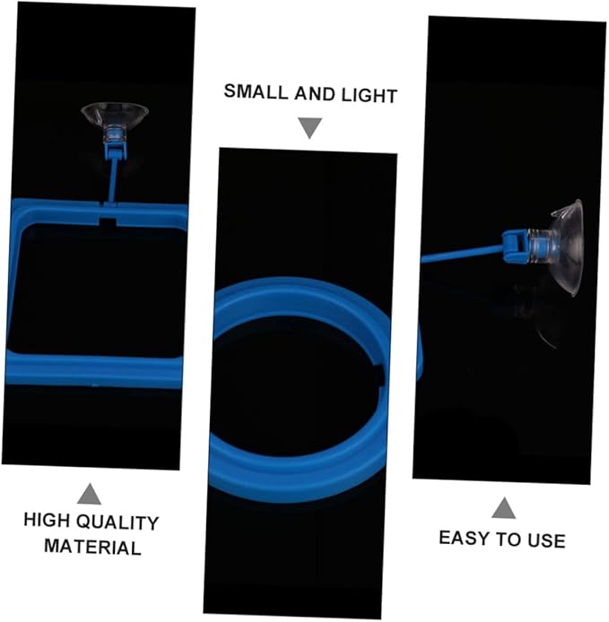 YARNOW 4pcs Automatic Fish Feeder Feeding Ring High Buoyancy Easy to Clean Wall Mountable Fashion Design
