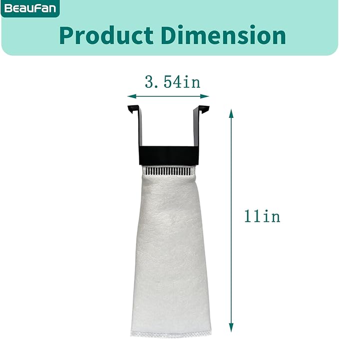 Set of 6 200 Micron Filter Bag Fit for Innovative Marine Fusion Pro 2 AIO 10/14/20/25/40L and Fusion AIO 15/20/25 Desktop Aquarium