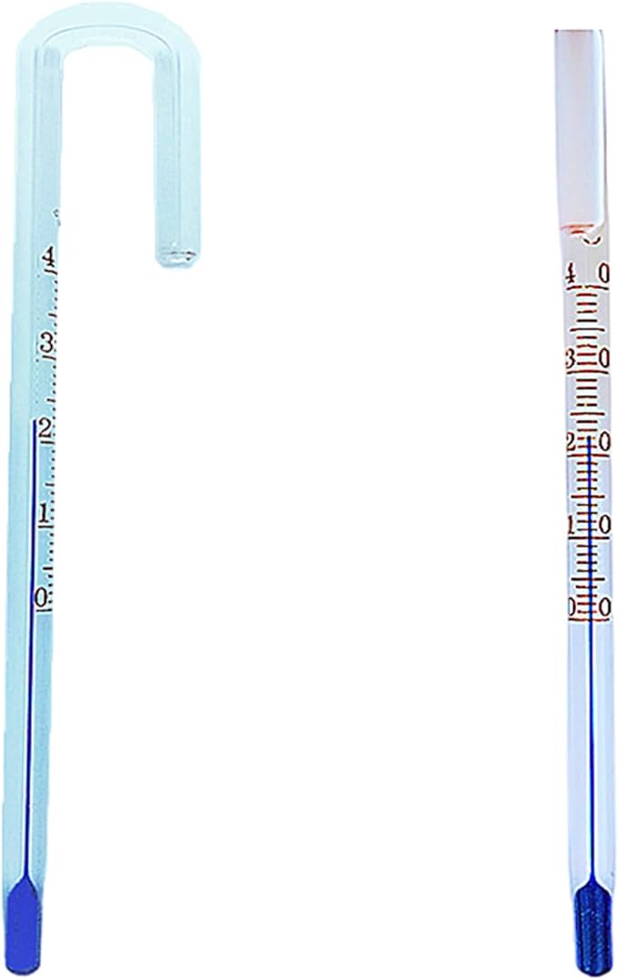 ljhnba Aquarium Thermometer Liquid-in-Glass-Screen Floating Type Household Thermometer for Glass Containers Aquarium Thermometer