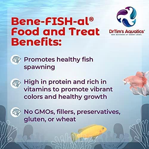 Dr. Tim’s Aquatics Bene-FISH-al Peas Grinder Fish Food Enhancement – Improves Fish Function, Development – Adds Extra Flavor, All Natural – For Freshwater, Marine Fish, Coral Aquaria – 0.52 Oz.