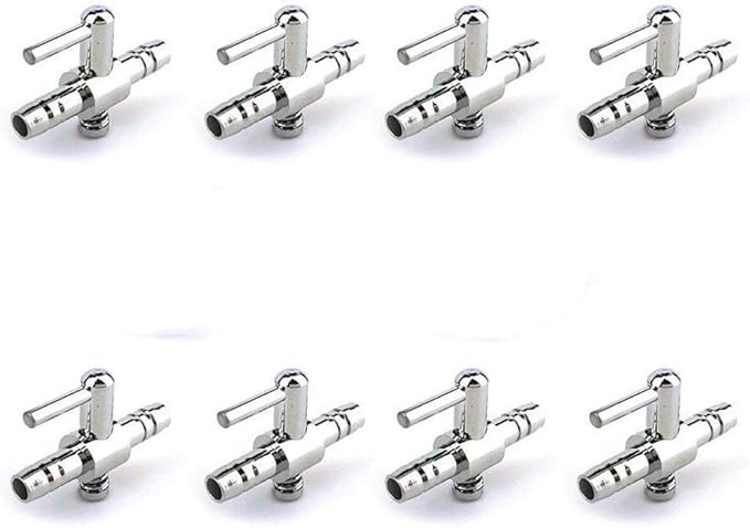 Aquarium Fish Tank Air Flow Control Lever Pump Single Way Valve, 8pcs