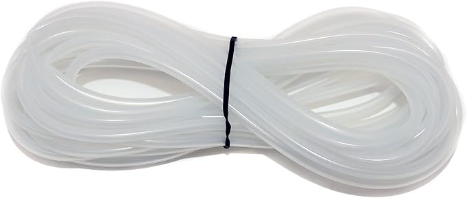 ALEGI 25 Feet 3/16 Inch Standard Aquarium Silicone Airline Tubing with Air Stones, Check Valves, Suction Cups and Connectors for Fish Tank, Hydroponics (Semi-Transparent)