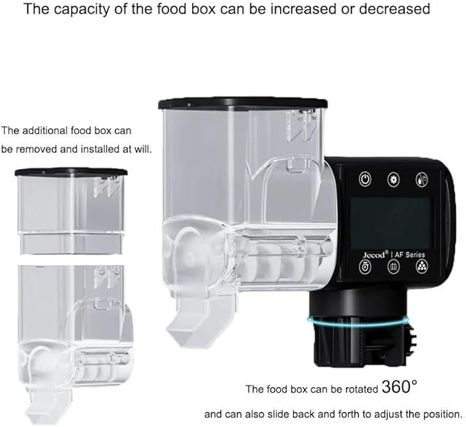Jebao Automatic Fish Feeder for Aquarium, Battery-Operated (AF-500)