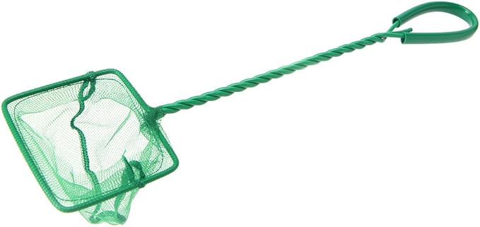 Aquarium Fish Net Fine Mesh Skimmer Filter Quick Catching Net Safe for All Fish & Shrimp 3 4 5 6 8 10 Inch Aquarium Heater Light Thermometers Gravel Sand Decorations